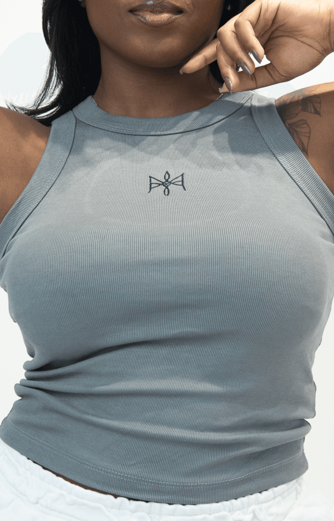 Regata Canelada Cinza 2