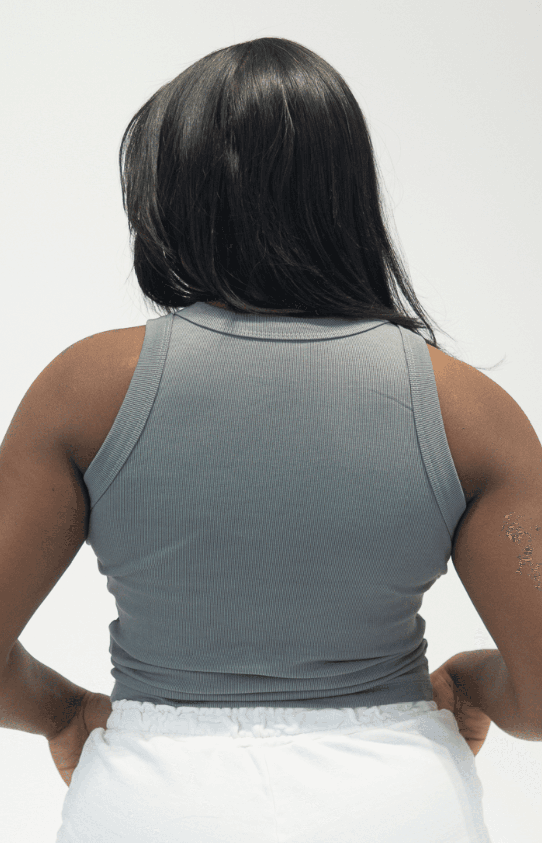 Regata Canelada Cinza 3