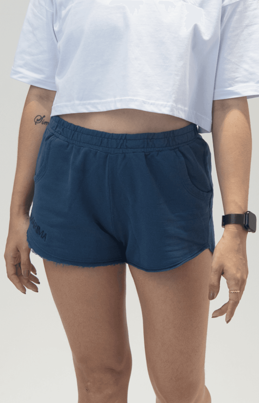 Short Moletinho Azul 3