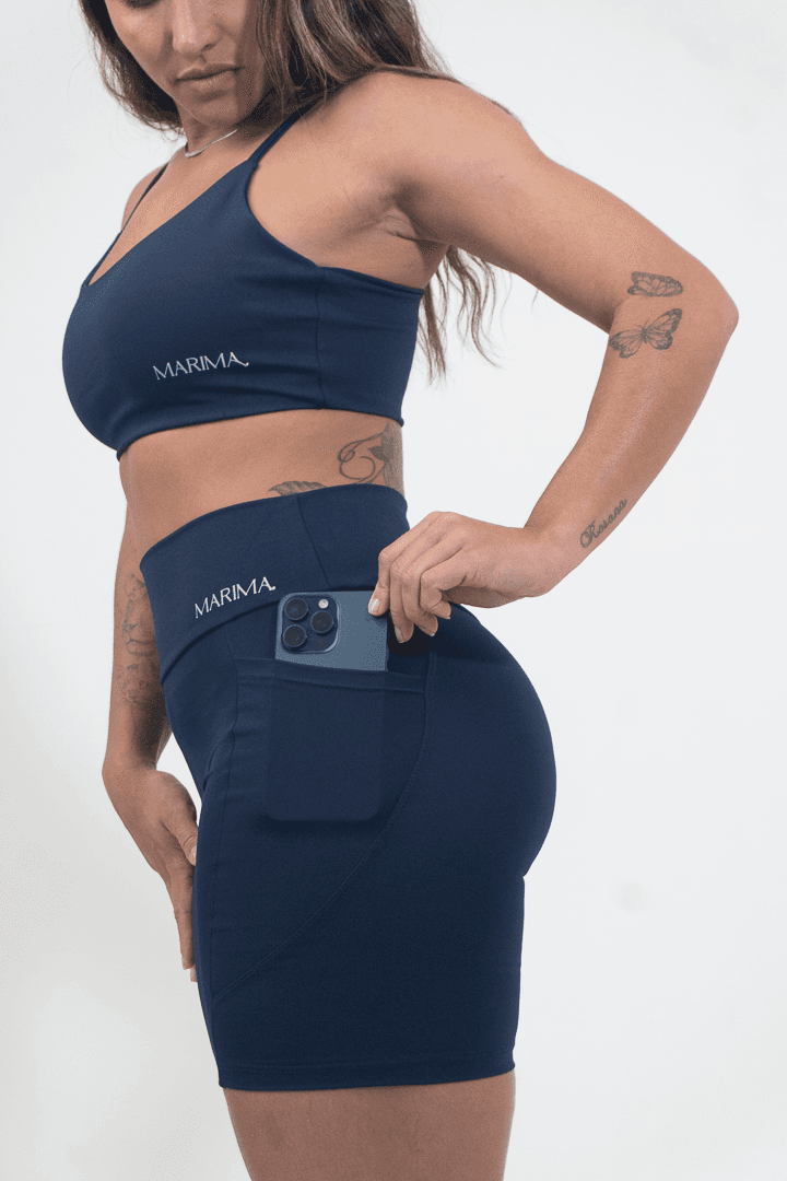 Top Fitness Azul Marinho de Alça Fina 2