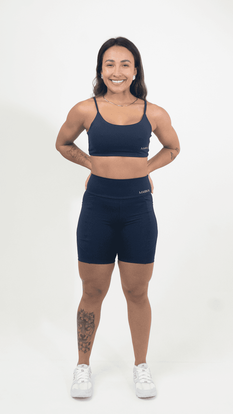 Top Fitness Azul Marinho de Alça Fina 3