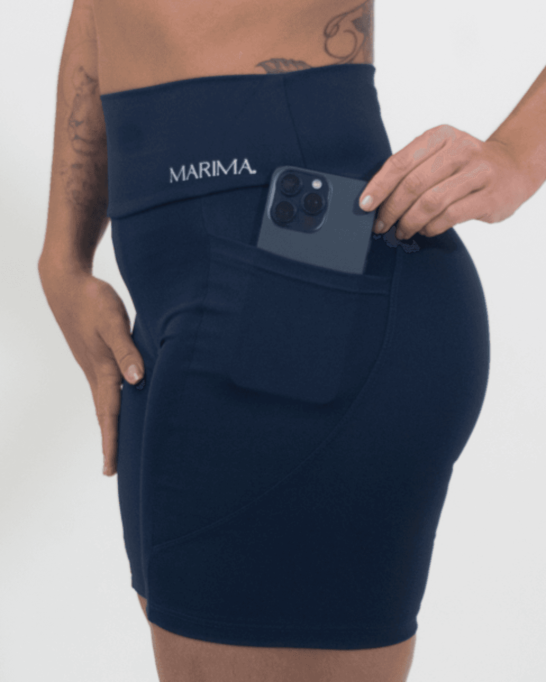 Short Fitness Azul Marinho com Bolso 4