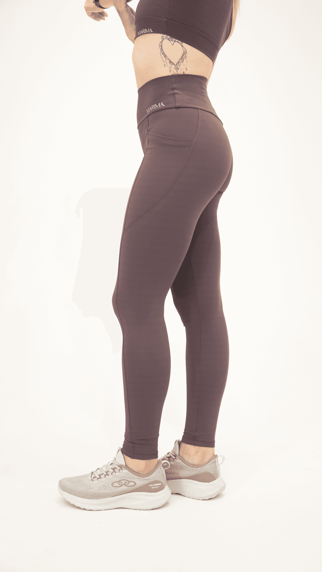 Calça Legging Vinho com Bolso 2