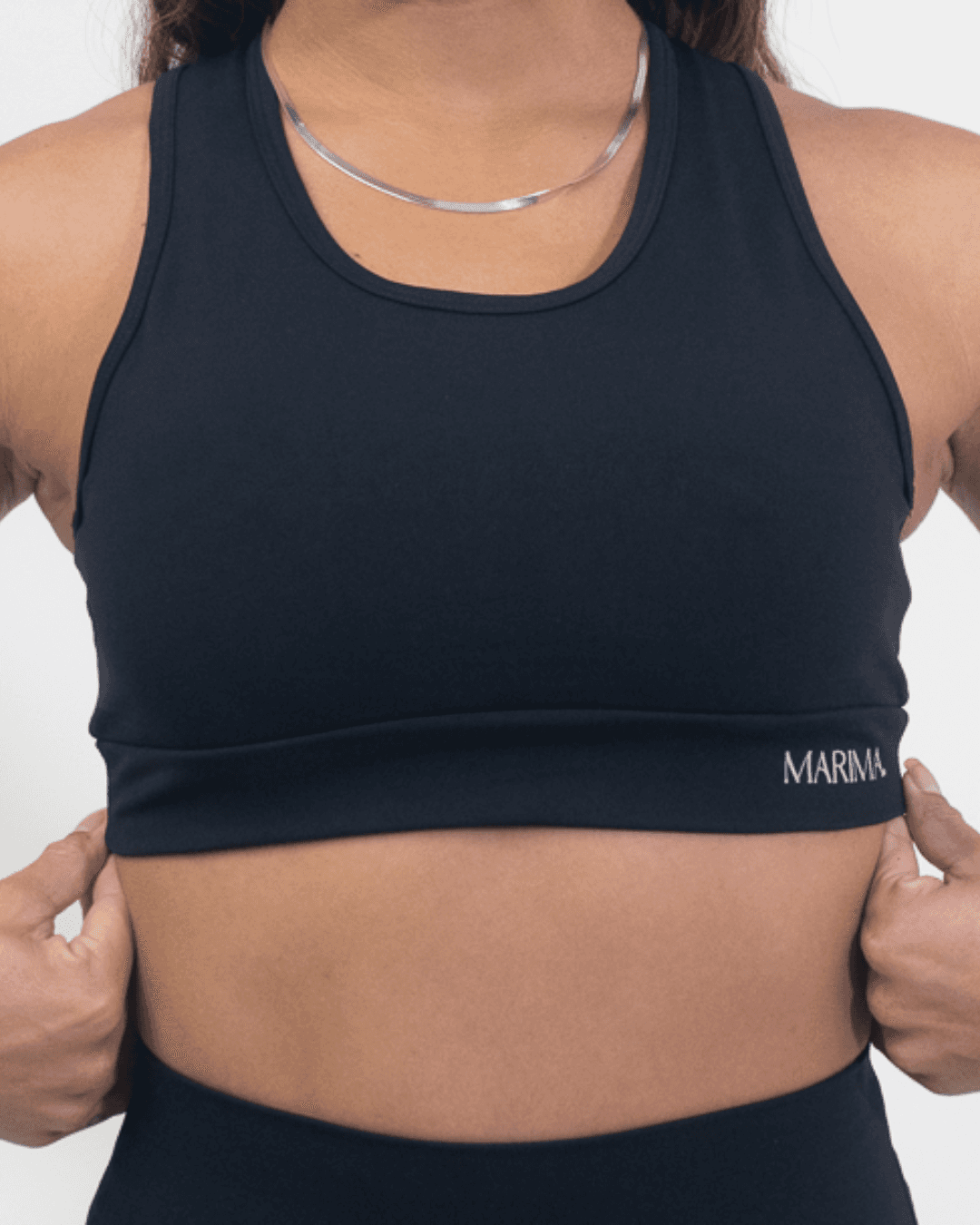 Top Fitness Preto Estilo Nadador